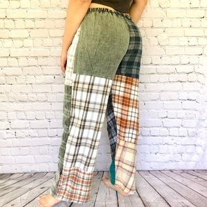 SOLD Pants Made Out of Scraps of Vintage Flannel